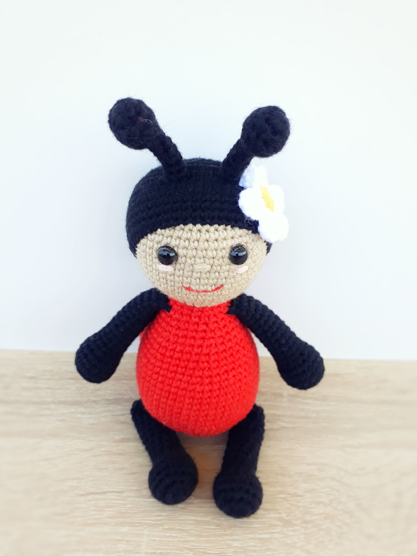 Crochet Ladybug toy PATTERN ONLY, ladybug amigurumi, pdf Stuffed Animal Toy Pattern
