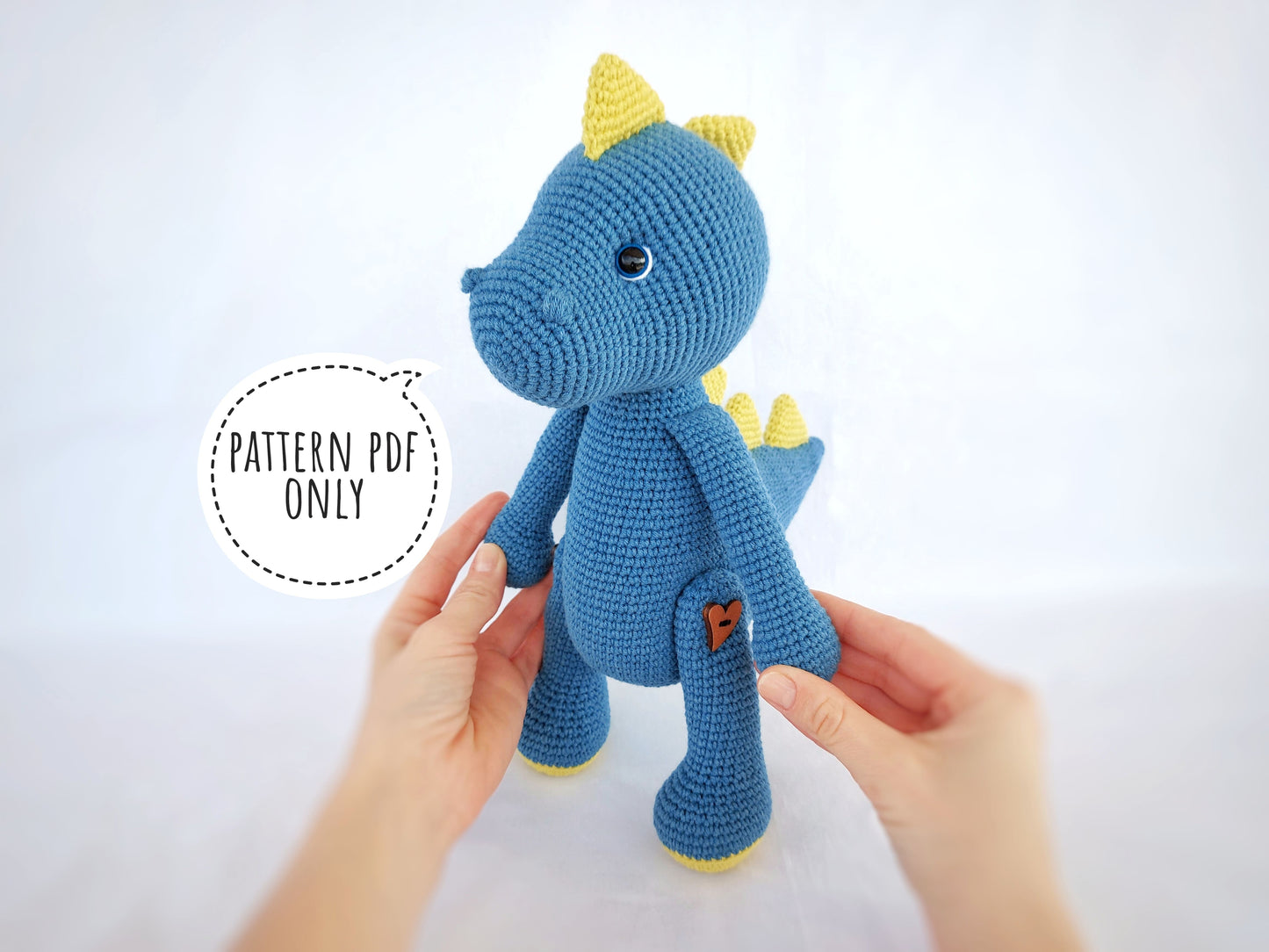 Crochet dinosaur pattern in English, Babies Collection - Amigurumi Toys pattern, Instant PDF Download