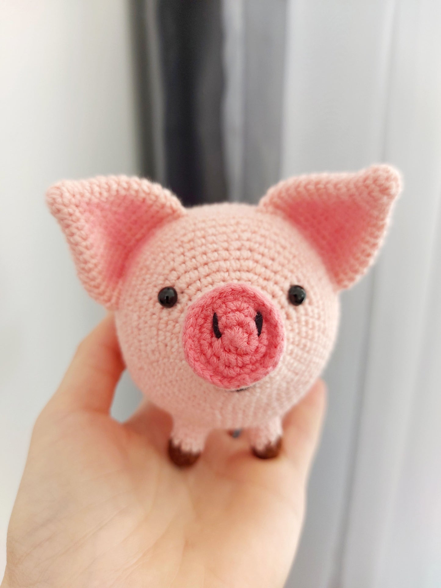 Pattern instructed Pig, funny pig pattern, Piggy Pillow Pattern, Cute Pig Plushie Pattern, Crochet Piggy Pattern