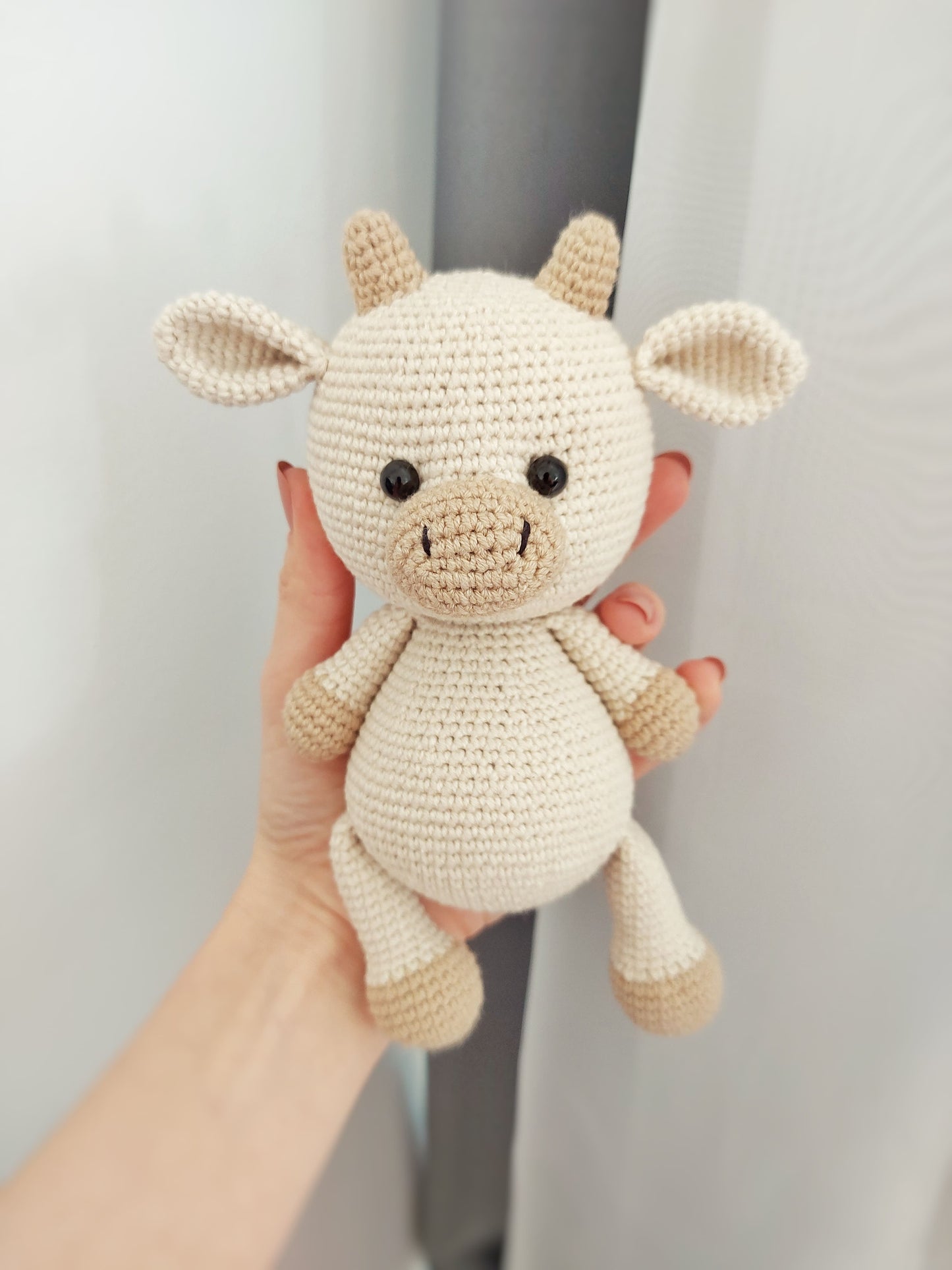 crochet cow toy pattern, CROCHET PDF PATTERN (English)