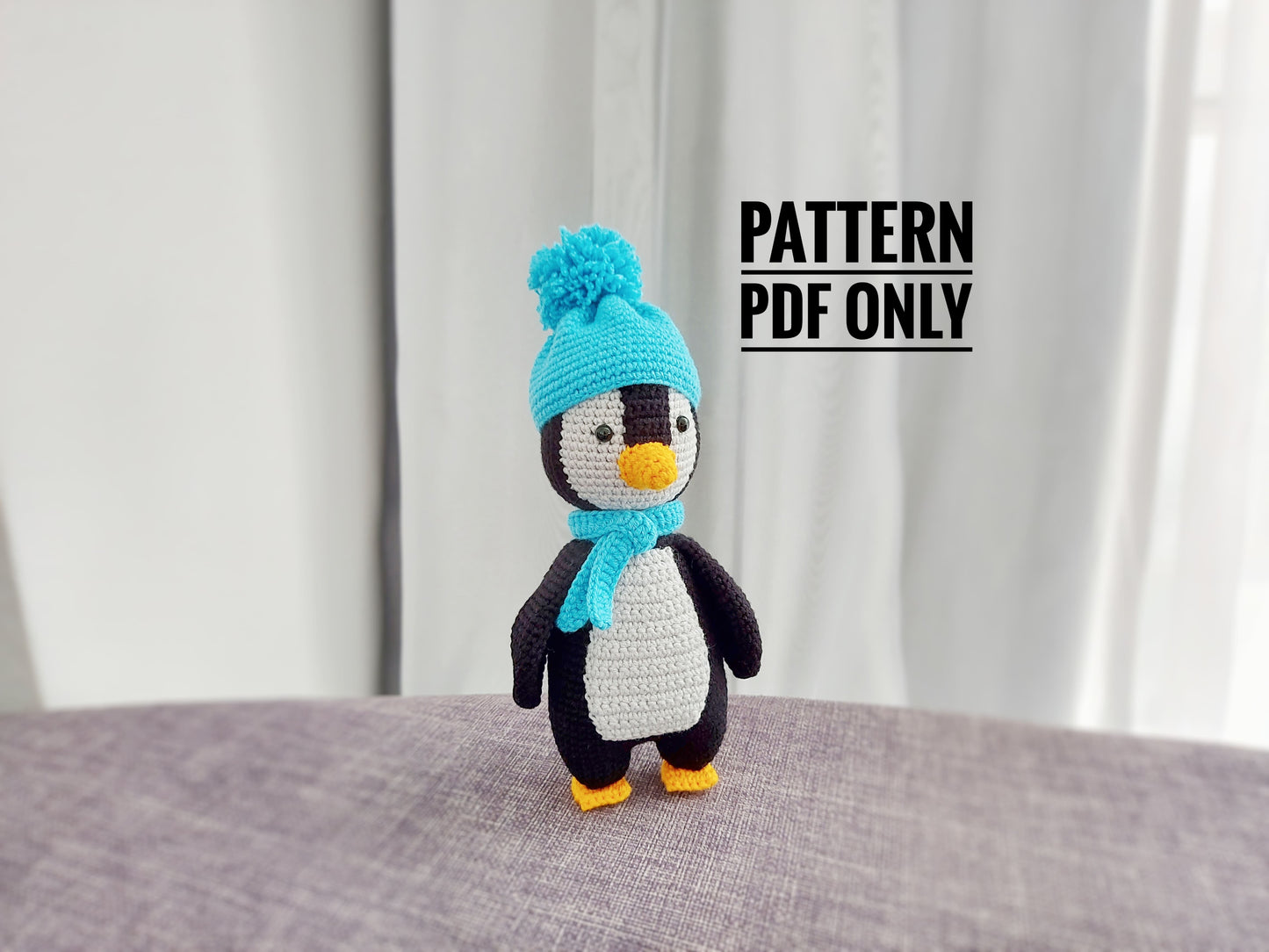 Digital Cora The Little Penguin pattern, funny penguin pdf, cute penguin, Cute toys Plushie Pattern, Crochet penguin Pdf