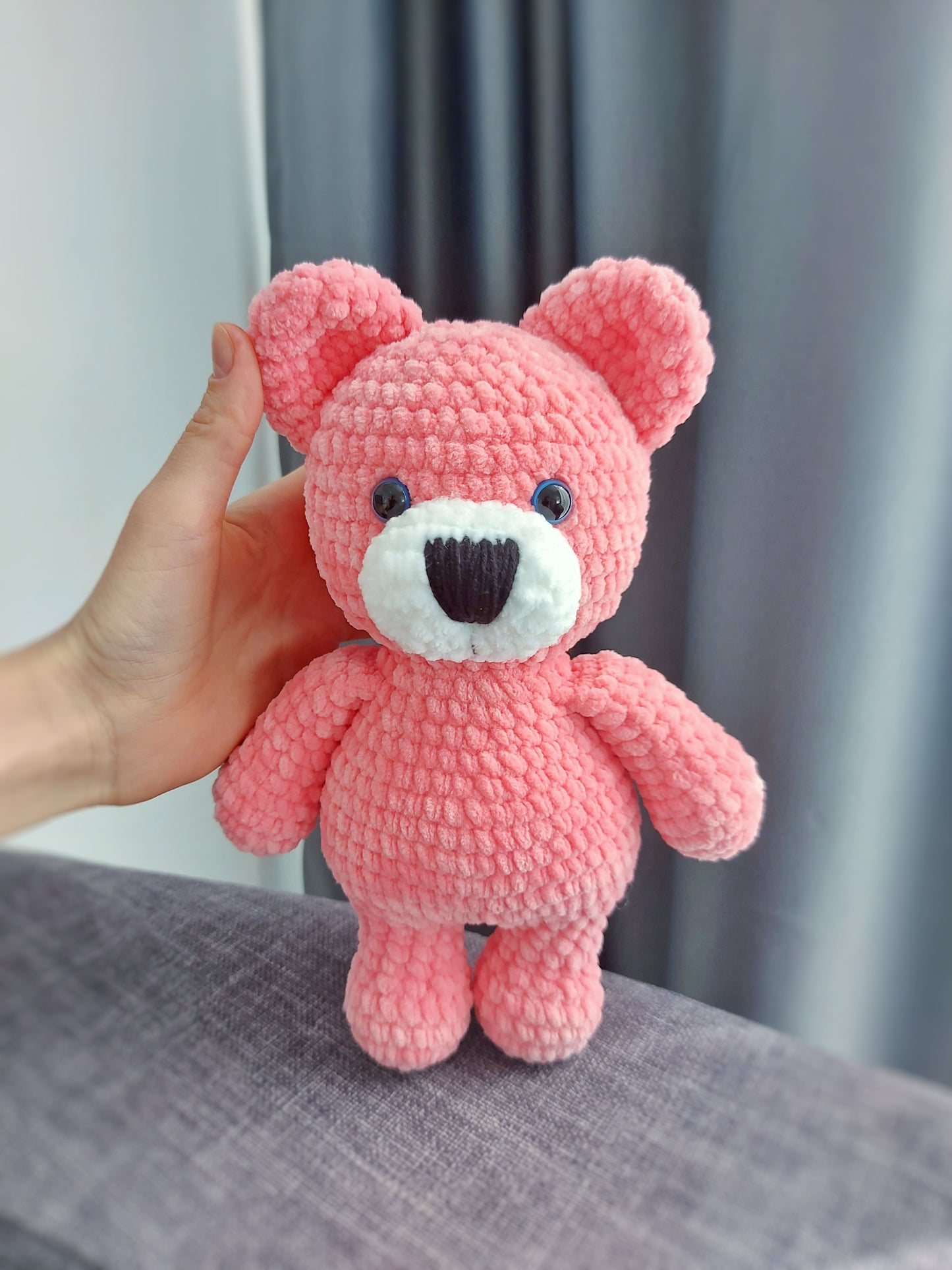 crochet plushie teddy bear pattern, CROCHET PDF PATTERN (English)