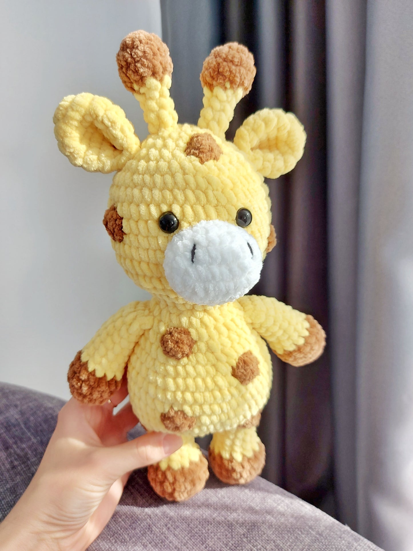 PDF plush Giraffe Crochet Pattern, Geoff the Giraffe Crochet Pattern, Giraffe Amigurumi Pattern (English)