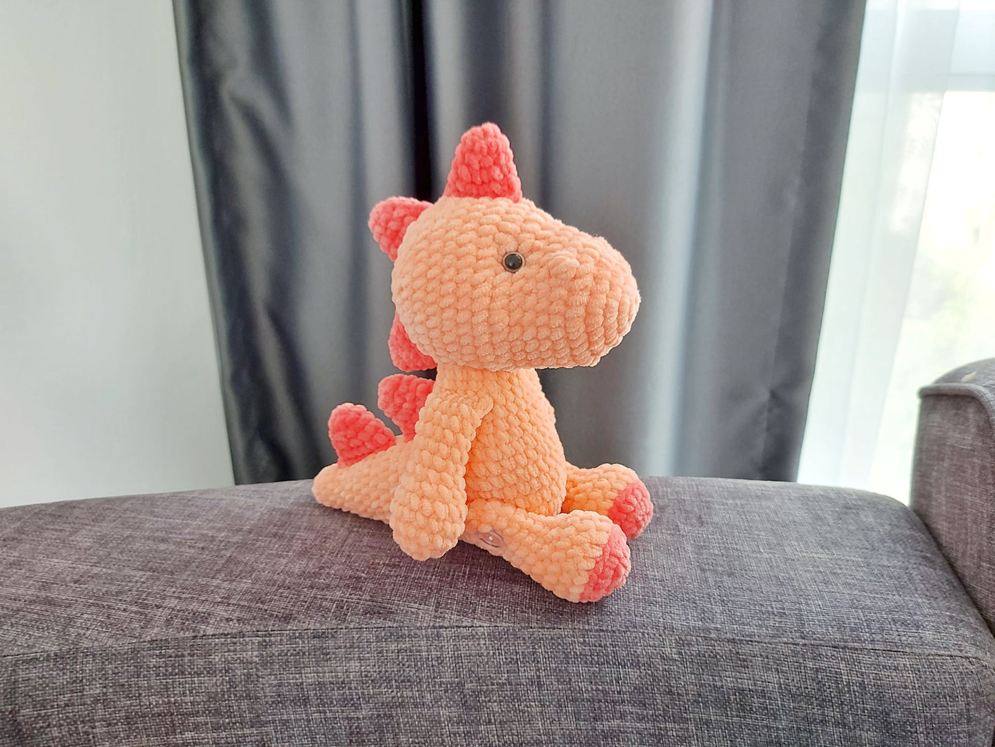 Crochet plushie dinosaur pattern in English, Babies Collection - Amigurumi Toys pattern, Instant PDF Download