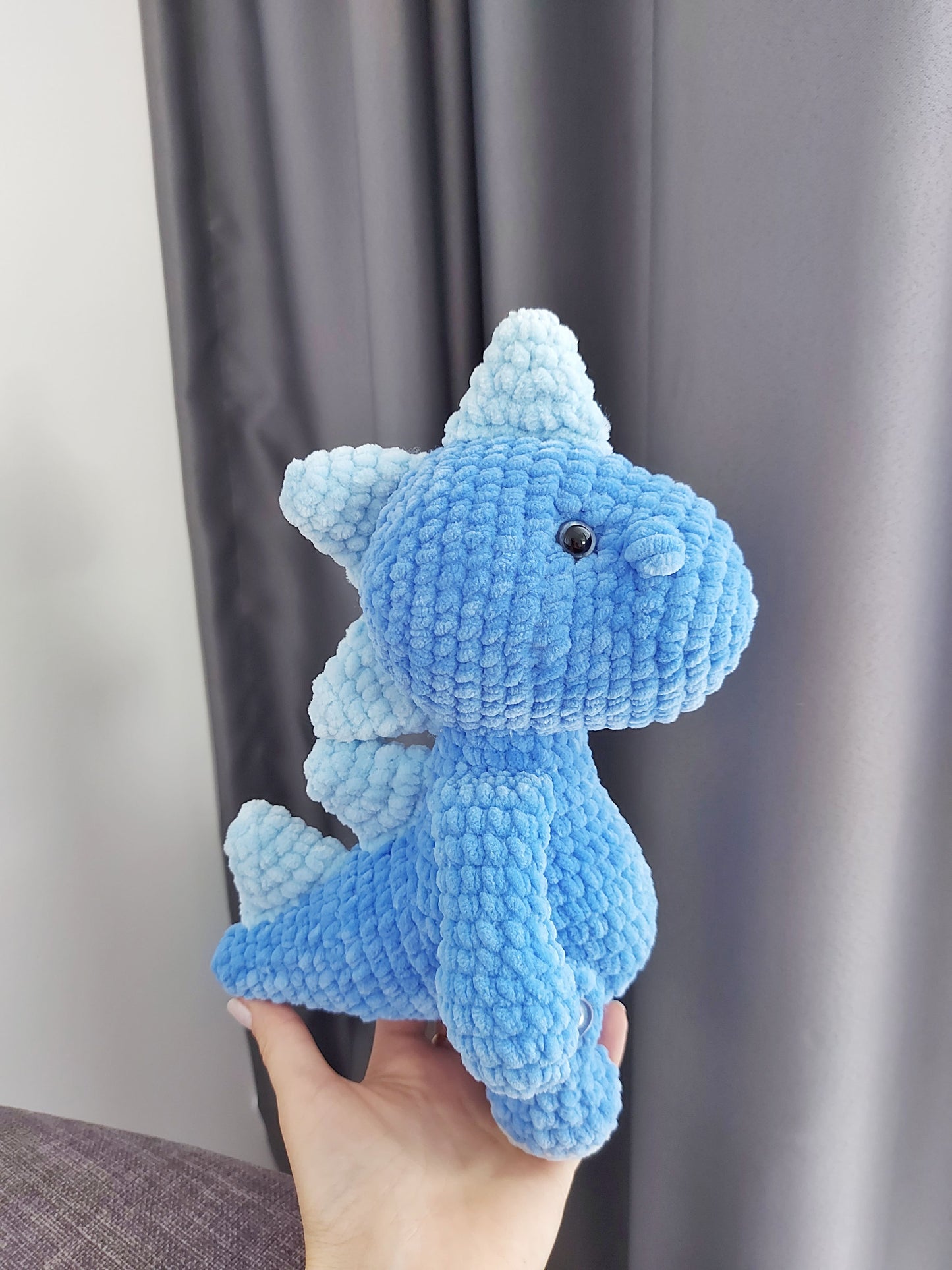 Crochet plushie dinosaur pattern in English, Babies Collection - Amigurumi Toys pattern, Instant PDF Download