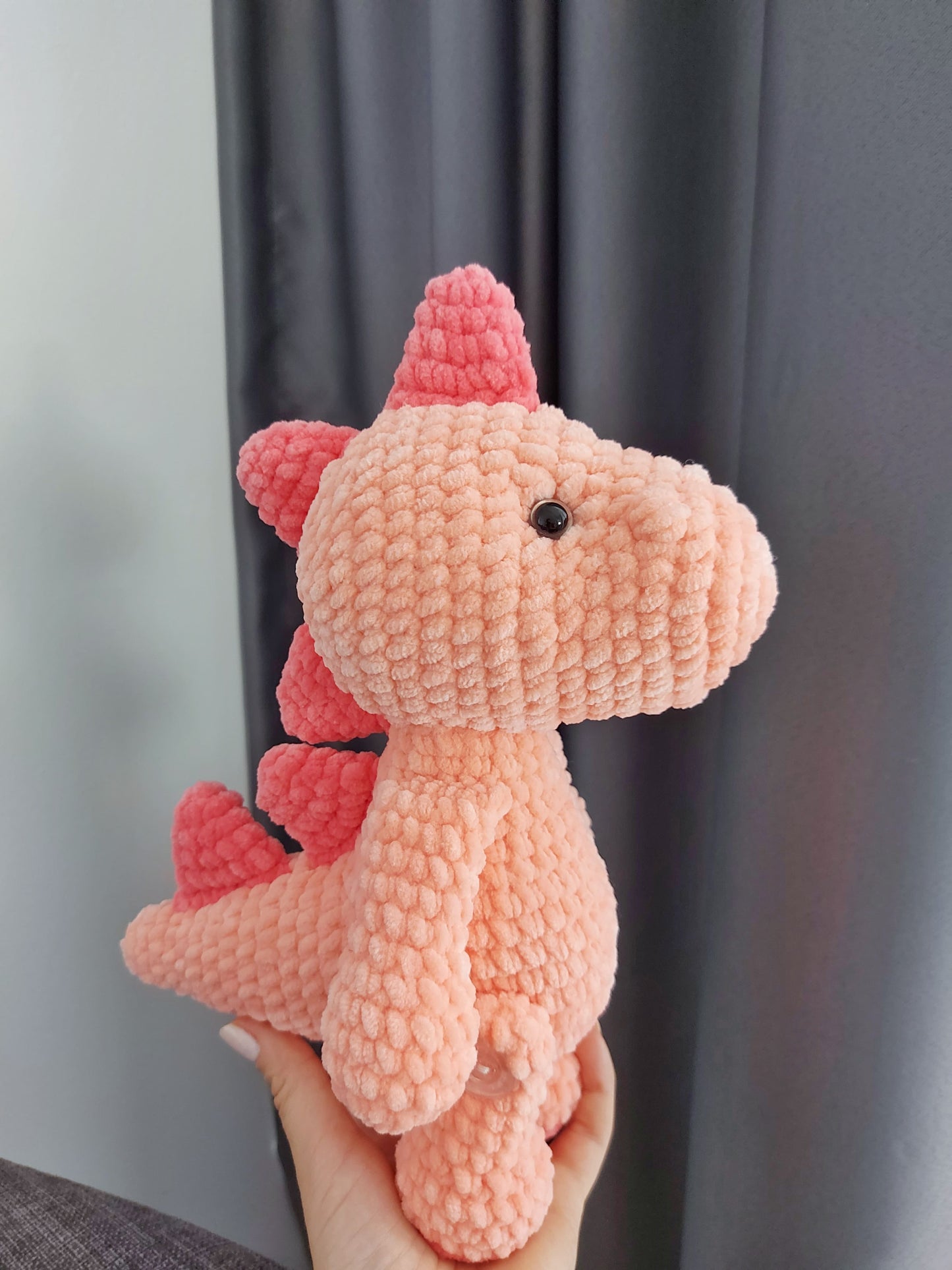 Crochet plushie dinosaur pattern in English, Babies Collection - Amigurumi Toys pattern, Instant PDF Download