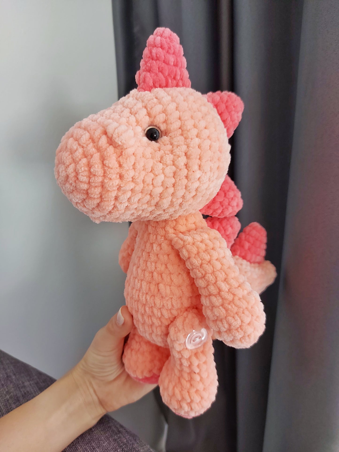 Crochet plushie dinosaur pattern in English, Babies Collection - Amigurumi Toys pattern, Instant PDF Download