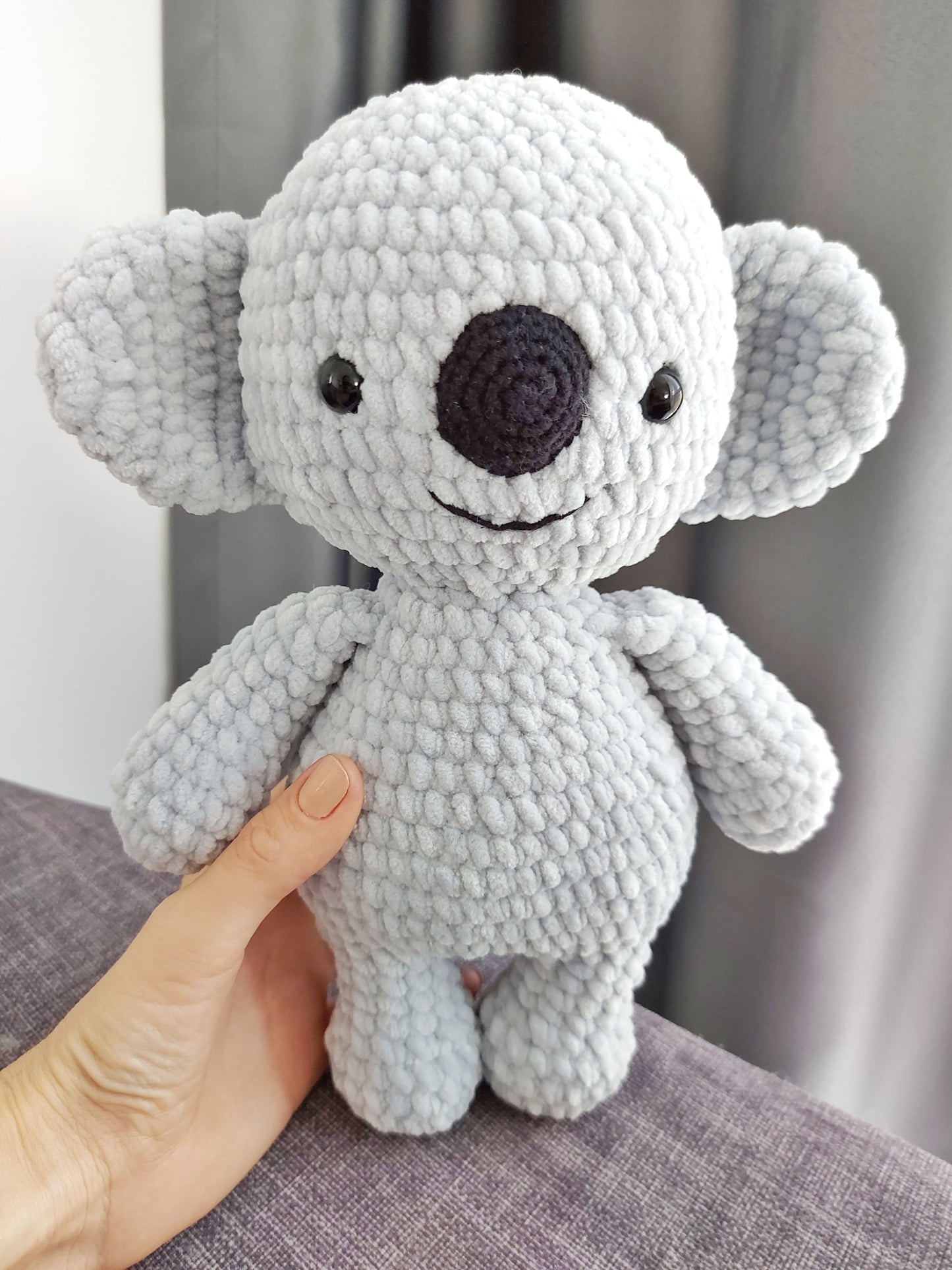 Plushie toy koala crochet pattern, koala pattern, Crochet toy, Stuffed koala, Safari birthday, Jungle Zoo