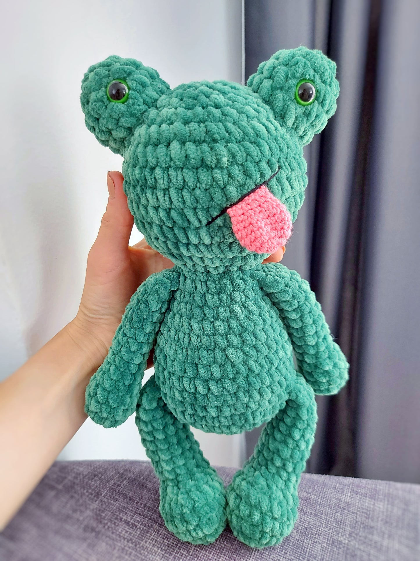 PATTERN: plushie frog's Amigurumi, Crocheted frog Pattern, frog Toy Tutorial, PDF Crochet Pattern