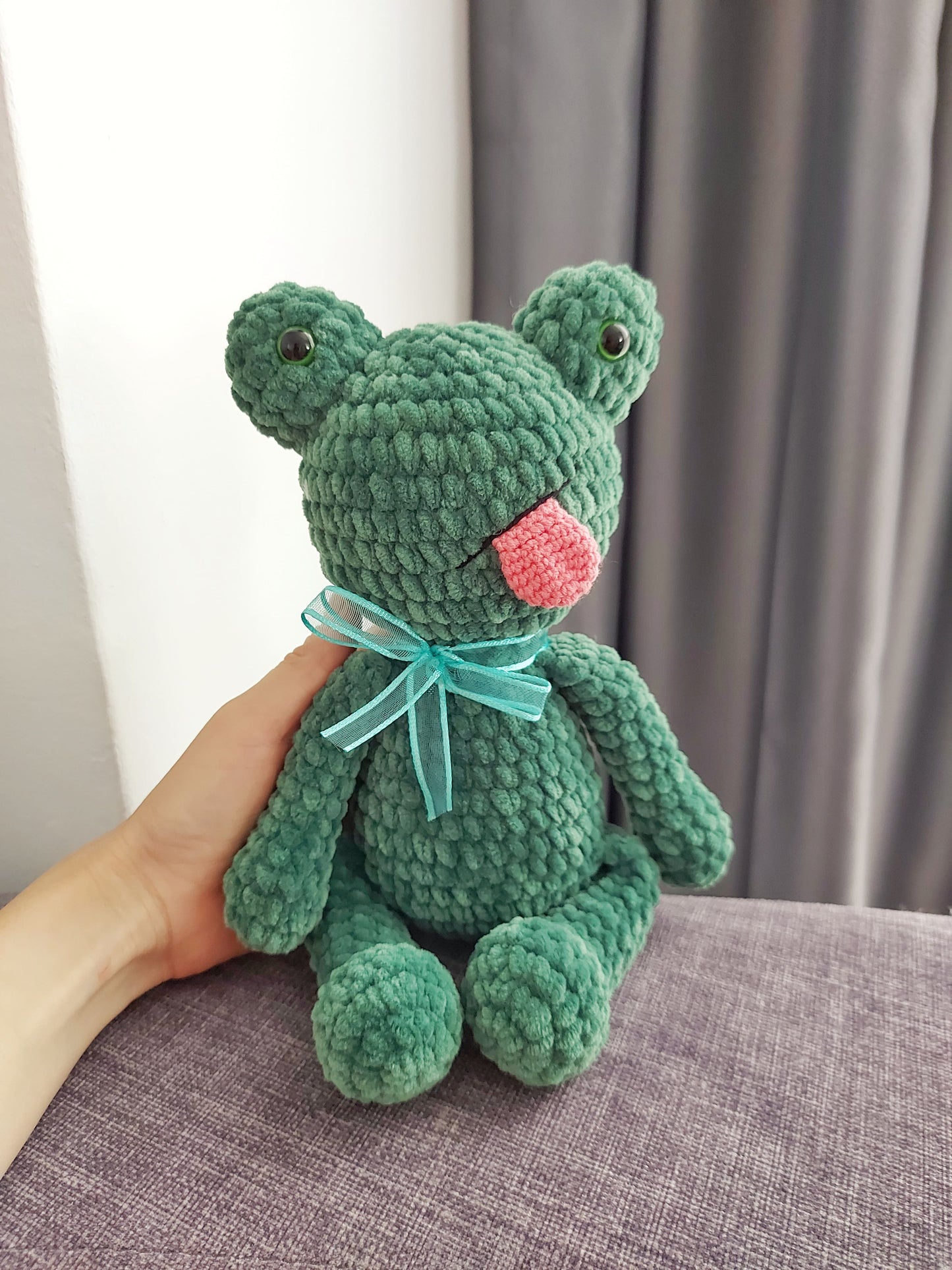 PATTERN: plushie frog's Amigurumi, Crocheted frog Pattern, frog Toy Tutorial, PDF Crochet Pattern