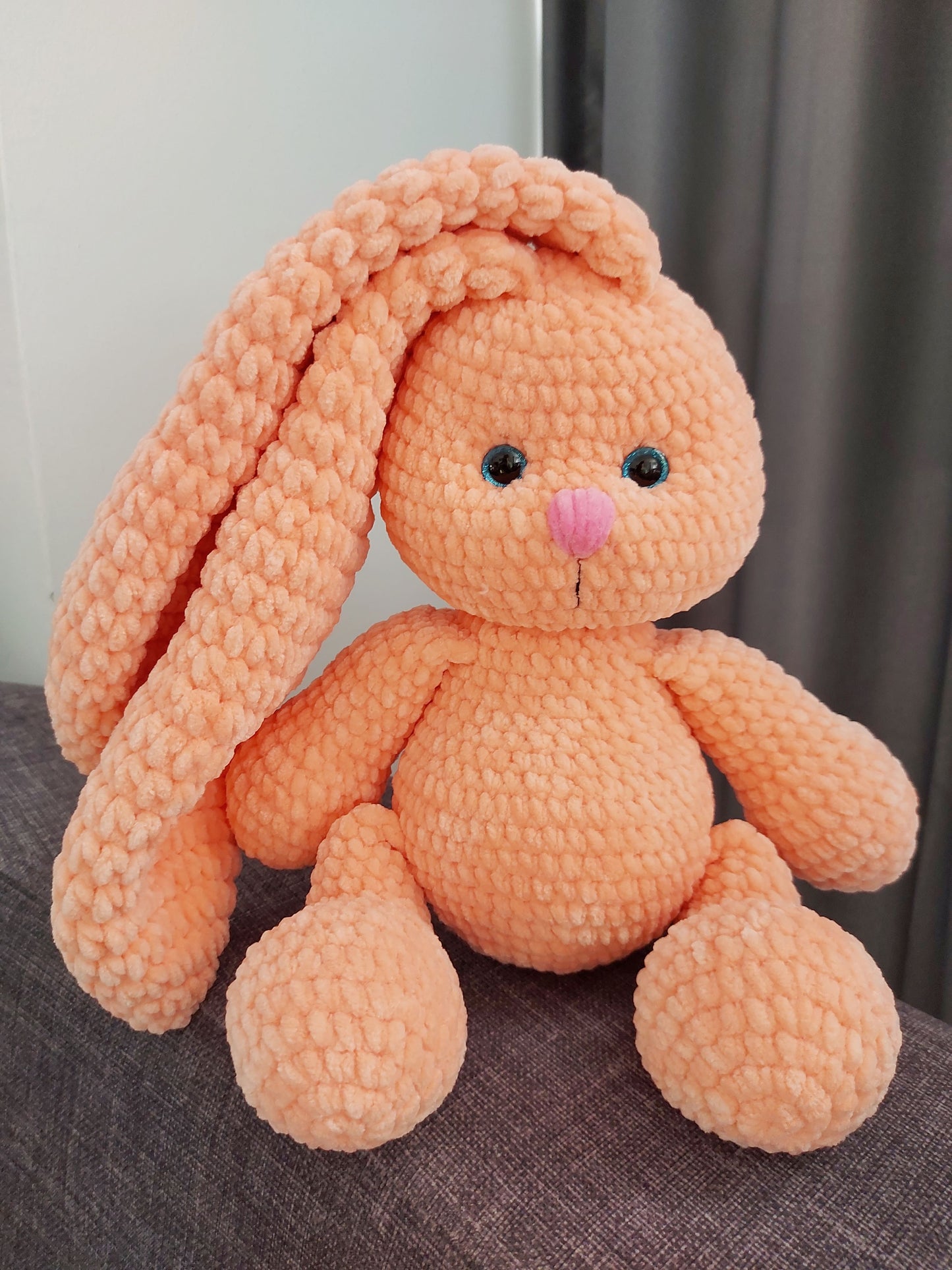 crochet plushie white bunny toy pattern, Crochet rabbit amigurumi pattern, Crochet animals, CROCHET PDF PATTERN (English)