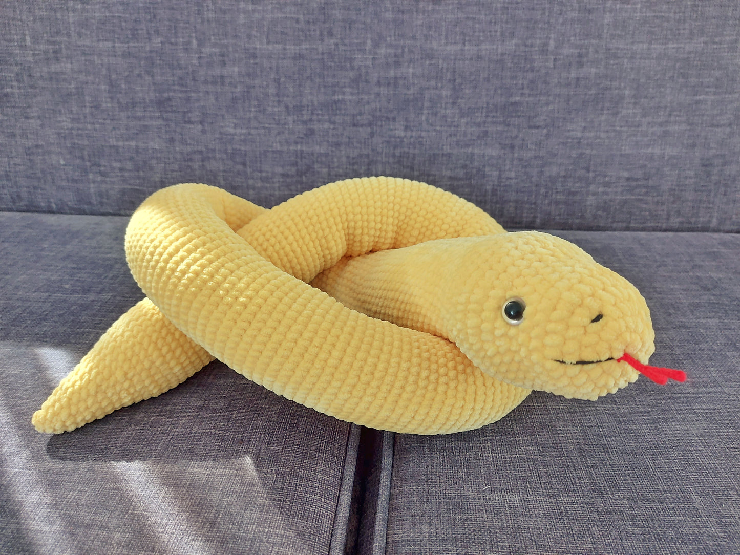 Crochet pattern instructed snake, funny snake pattern, toys Pattern, Cute snake Plushie Pattern
